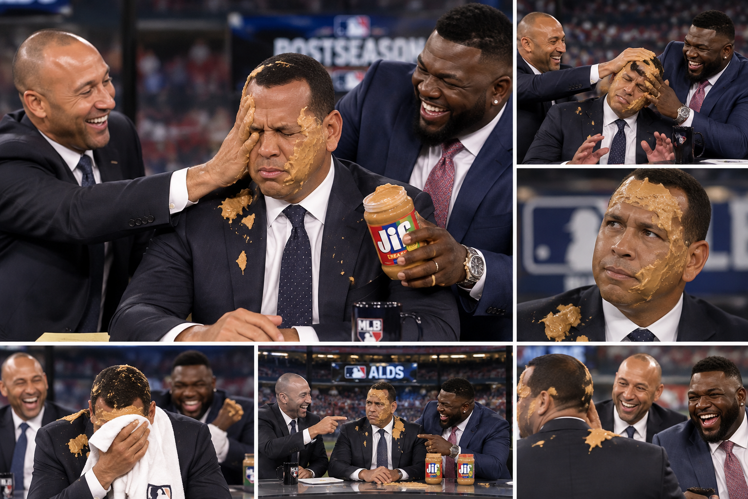 Derek Jeter and David Ortiz conduct A-Rod’s performance review, one jar at a time.